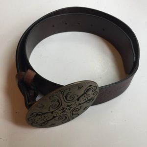 LIZ CLAIBORNE BROWN BOHO WOMENS BELT MEDIUM